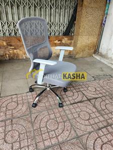 Ghế xoay nhân viên lưới màu xám GNV34