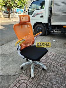 Ghế xoay văn phòng màu cam GNV40