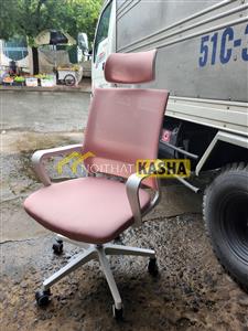 Ghế xoay văn phòng màu hồng GNV39