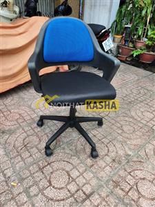 Ghế xoay văn phòng màu xanh GNV42