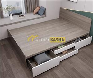 Giường gỗ xám GN06