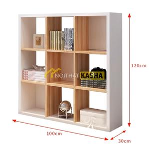 Kệ sách ô gỗ TTV10