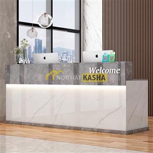 Quầy lễ tân có đèn led QLT28