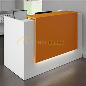 Quầy lễ tân đơn giản có đèn led QLT02