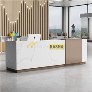 Quầy lễ tân giả đá QLT78