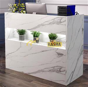 Quầy lễ tân kết hợp trang trí QLT32