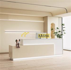 Quầy lễ tân kiểu dáng hiện đại QLT27