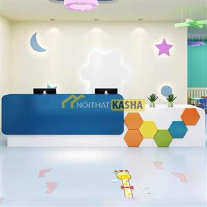 Quầy lễ tân nhiều màu QLT118