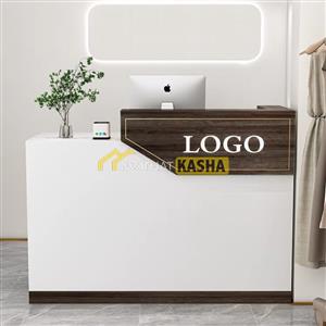 Quầy lễ tân nhỏ có hộc tủ QLT35