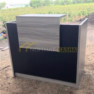 Quầy lễ tân nhỏ gọn có hộc tủ QLT06