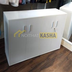 Tủ hồ sơ 4 cánh mở màu trắng TT14