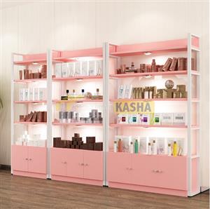 Tủ kệ khung sắt màu hồng TK11