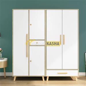 Tủ quần áo chân gỗ đẹp TA43